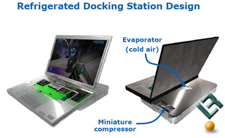 Illustration for article titled Embarco's External Chilled Air Docking Station Brings Refrigeration to Your Laptop